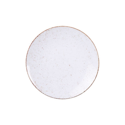 [18 PEÇAS] Aparelho de Jantar de Porcelana Rústica para 6 Pessoas + Conjunto de Bowls para Sopa de Brinde