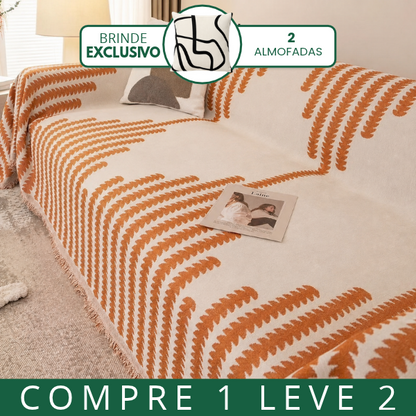 [COMPRE 1 E LEVE 2] Capa para Sofá Verona em Microfibra Premium — Estilo Moderno e Elegante + 2 Almofadas de Brinde