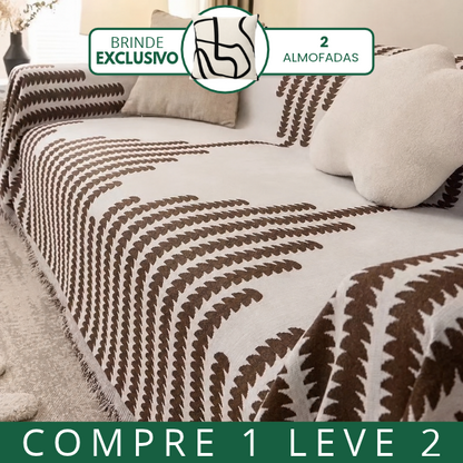[COMPRE 1 E LEVE 2] Capa para Sofá Verona em Microfibra Premium — Estilo Moderno e Elegante + 2 Almofadas de Brinde