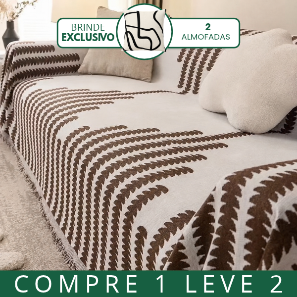 [COMPRE 1 E LEVE 2] Capa para Sofá Verona em Microfibra Premium — Estilo Moderno e Elegante + 2 Almofadas de Brinde