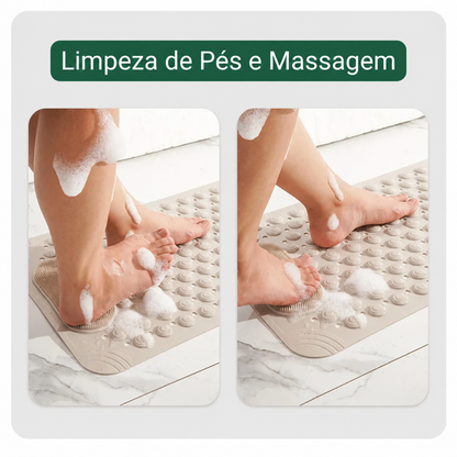 [COMPRE 1 E LEVE 2] Tapete Antiderrapante Massageador para Banheiro + 2 Toalhas de Banho Premium de Brinde