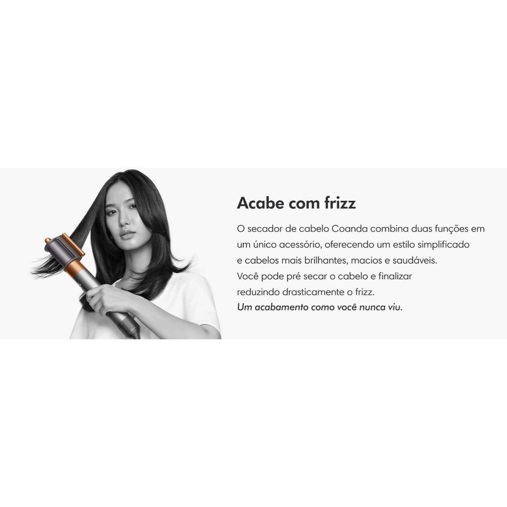 [6 EM 1] Secador e Modelador de Cabelo Multifuncional com Controle Inteligente de Temperatura + Escova Desembaraçadora de Brinde