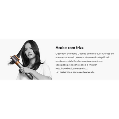 [6 EM 1] Secador e Modelador de Cabelo Multifuncional com Controle Inteligente de Temperatura + Escova Desembaraçadora de Brinde