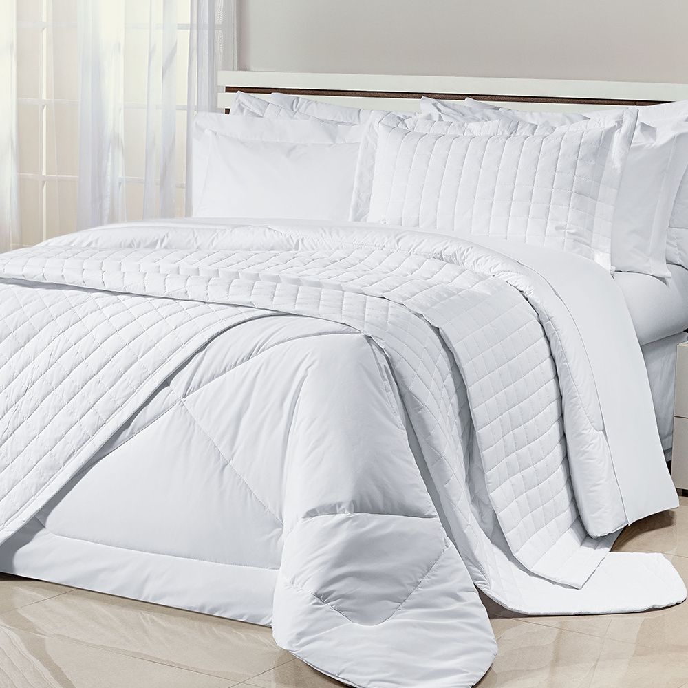 [8 PEÇAS] Jogo de Cama Firenze em Algodão 200 Fios — Maciez, Conforto e Elegância + Kit de Toalhas Premium de Brinde