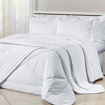 [8 PEÇAS] Jogo de Cama Firenze em Algodão 200 Fios — Maciez, Conforto e Elegância + Kit de Toalhas Premium de Brinde