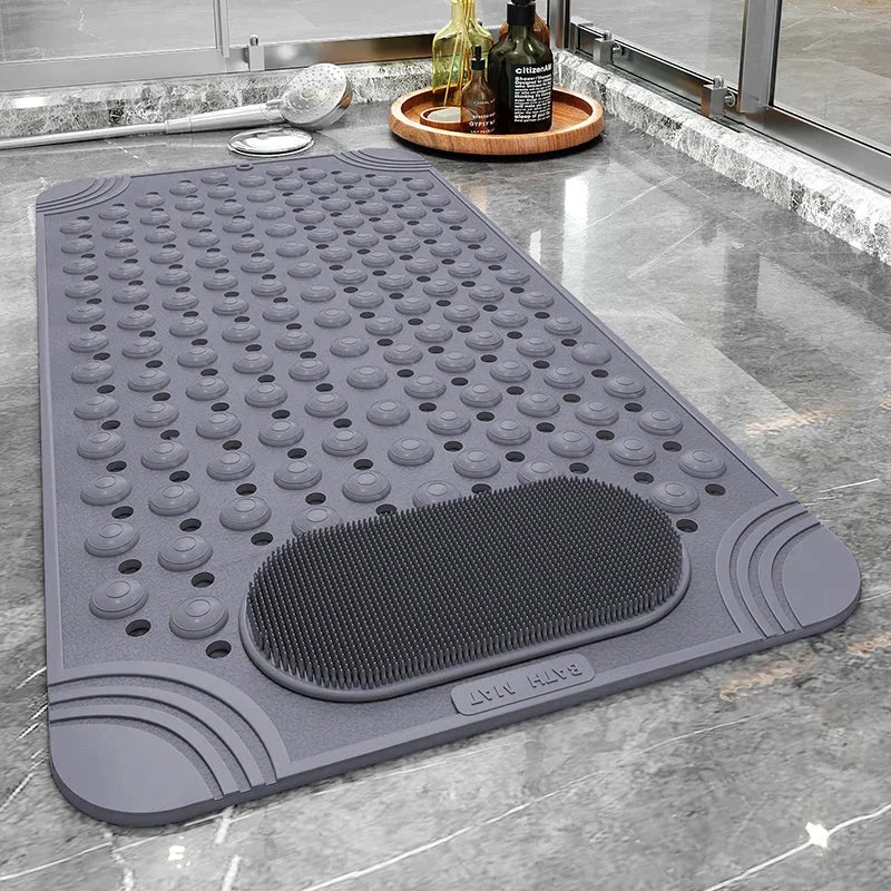 [COMPRE 1 E LEVE 2] Tapete Antiderrapante Massageador para Banheiro + 2 Toalhas de Banho Premium de Brinde