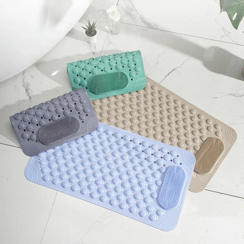 [COMPRE 1 E LEVE 2] Tapete Antiderrapante Massageador para Banheiro + 2 Toalhas de Banho Premium de Brinde